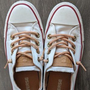 White Converse Slip-Ons